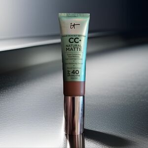 NEW IT Cosmetics CC+ Cream Natural Matte Foundation SPF 40 - Deep Bronze
